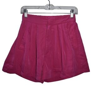 Fab'rik Pink Pleated Shorts High Waist Casual Summer‎ Hot Girl Size S